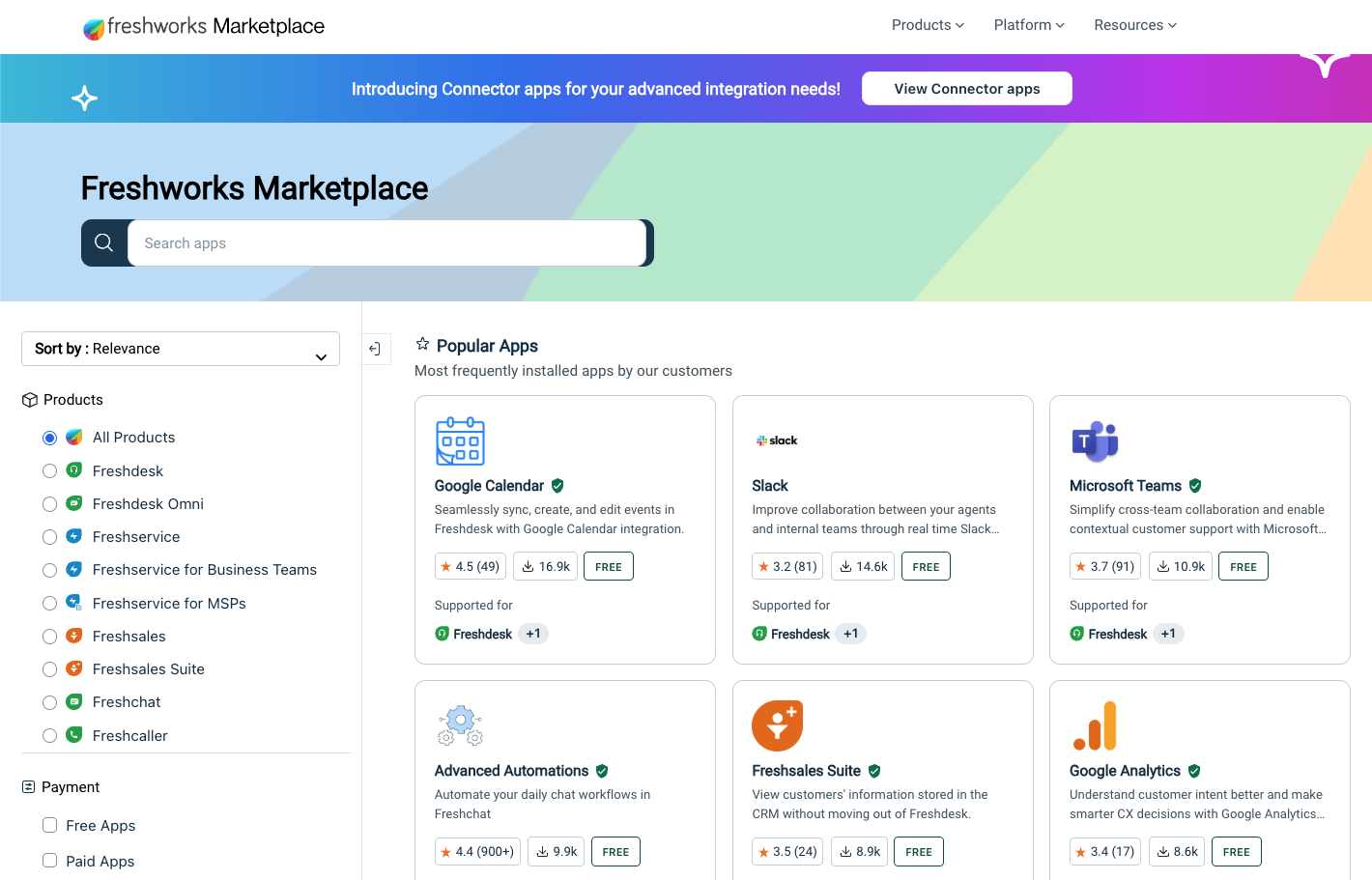 Freshworks App Marketplace